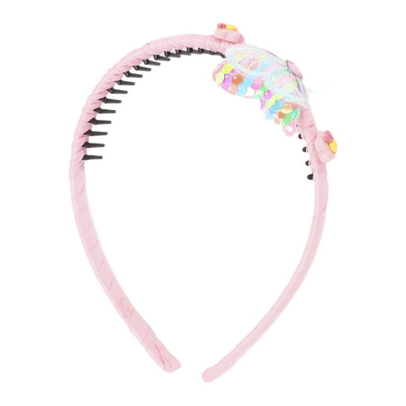Unique Bargains 1 Pc Elegant Classic Butterflies Headbands 5.71"x4.72"x0.63" Pink