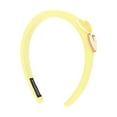 thumbnail image 1 of Unique Bargains 1 Pc Elegant Classic Heart-shaped Headbands 6.30"x5.91"x1.14" Yellow, 1 of 2
