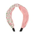 thumbnail image 1 of Unique Bargains 1 Pc Elegant Crossed Headbands for Women Pink, 1 of 6