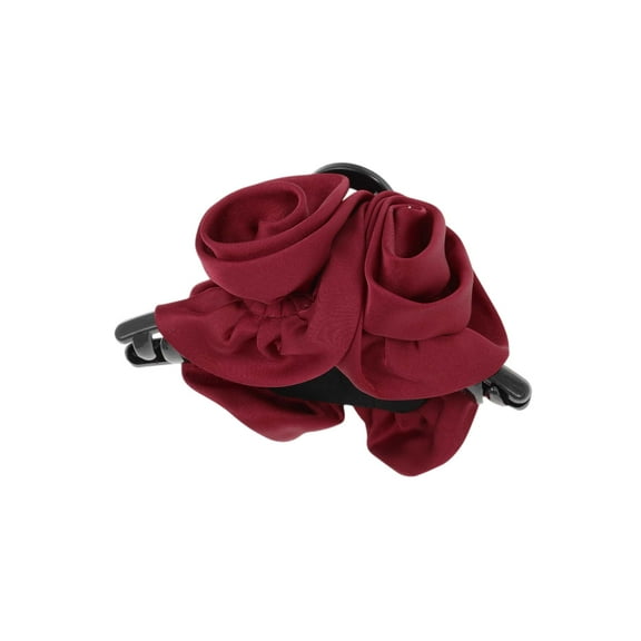 Unique Bargains 1 Pc Elegant Double Row Roses Hair Clips Red Black