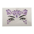 thumbnail image 1 of Unique Bargains Christmas 1 Pc Elegant Face Rhinestone Stickers for Concert Purple, 1 of 5