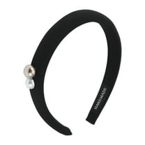 Unique Bargains 1 Pc Elegant Faux Pearls Headbands for Women Black