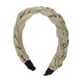 thumbnail image 1 of Unique Bargains 1 Pc Elegant Five-strand Braid Wide Hairband for Women for Girls 6.69"x4.72" Khaiki, 1 of 2