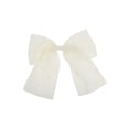 thumbnail image 1 of Unique Bargains 1 Pc Elegant Flower Bow Ribbon Hair Clips White, 1 of 5
