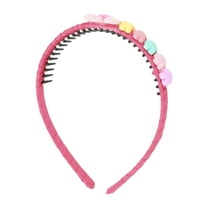 Unique Bargains 1 Pc Elegant Flower Headbands for Girls 5.51"x4.72"x1.34" Rose Red