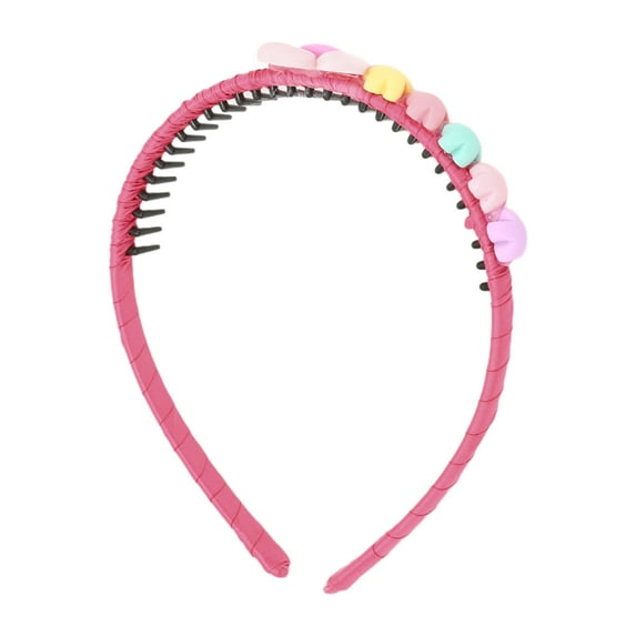 Unique Bargains 1 Pc Elegant Flower Headbands for Girls 5.51"x4.72"x1.34" Rose Red