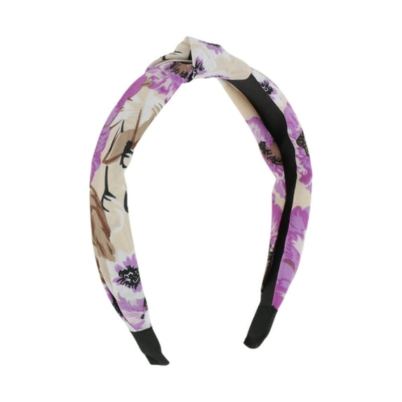 Unique Bargains 1 Pc Elegant Knot Headbands for Women Apricot