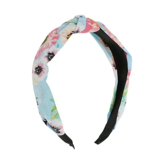 Unique Bargains 1 Pc Elegant Knot Headbands for Women Light Blue