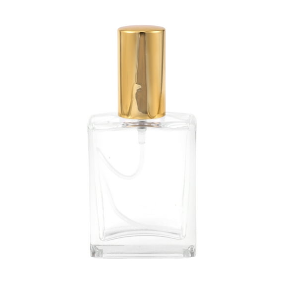 Unique Bargains 1 Pc Elegant Perfume Bottle for Bathroom 3.38oz Gold Tone