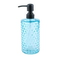 thumbnail image 1 of Unique Bargains 1 Pc Elegant Polka Dot Pattern Soap Pump Dispenser for Bathroom 16.9oz Blue Black, 1 of 6