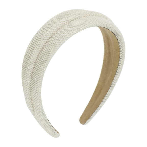 Unique Bargains 1 Pc Elegant Pure Color Headbands for Women Beige