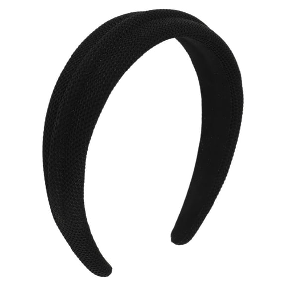 Unique Bargains 1 Pc Elegant Pure Color Headbands for Women Black