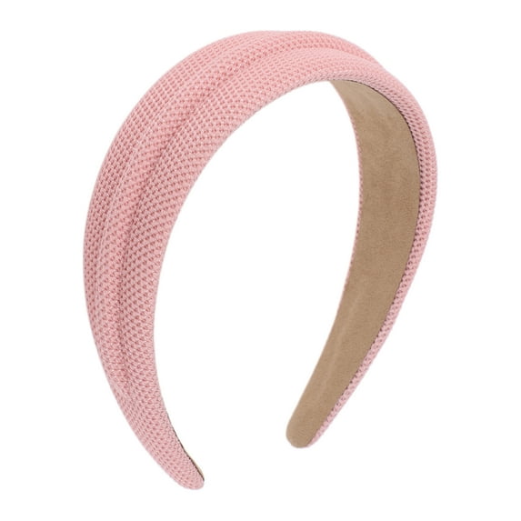 Unique Bargains 1 Pc Elegant Pure Color Headbands for Women Pink