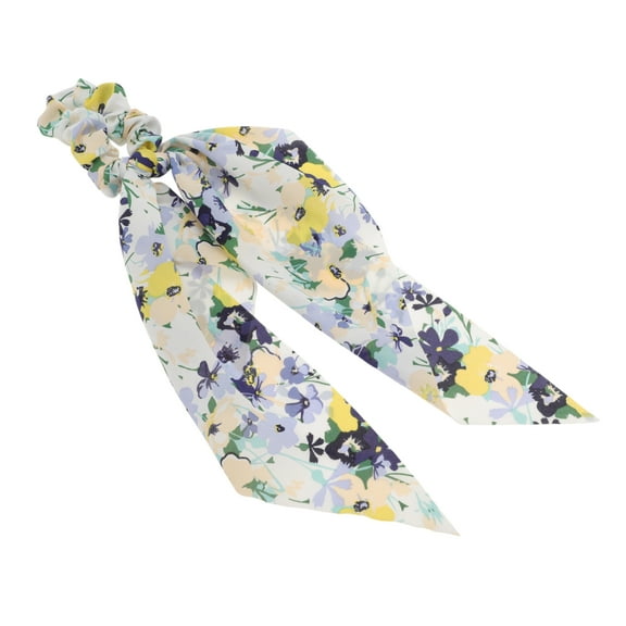 Unique Bargains 1 Pc Elegant Ribbon Hair Scrunchies Hair Ties Yellow, Blue