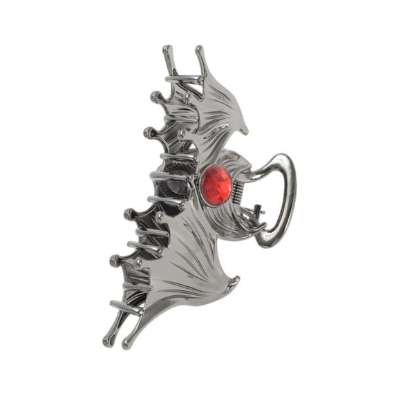 Unique Bargains 1 Pc Elegant Ruby Inlaid Animal Hair Clips Red Black