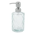 thumbnail image 1 of Unique Bargains 1 Pc Elegant Soap Pump Dispenser for Bathroom 11.15oz Clear Silver Tone, 1 of 6