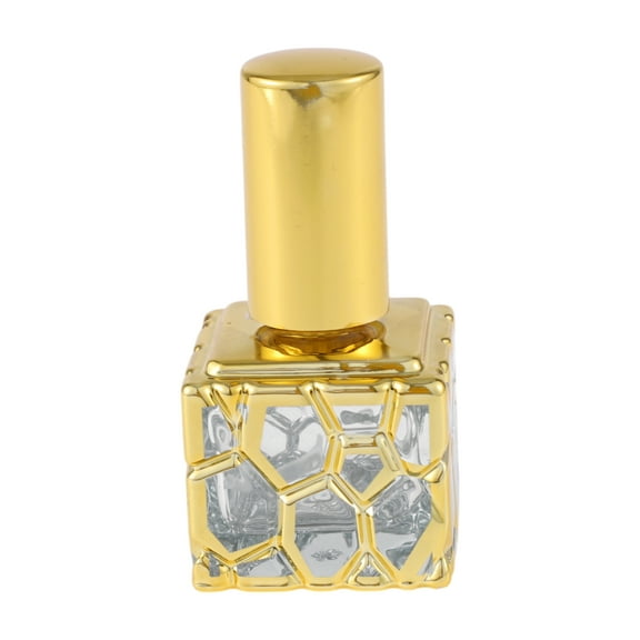 Unique Bargains 1 Pc Elegant Spray Perfume Bottles for Bathroom 0.33oz Gold Tone