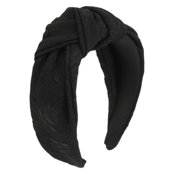 Unique Bargains 1 Pc Elegant Tie Headbands for Women Black