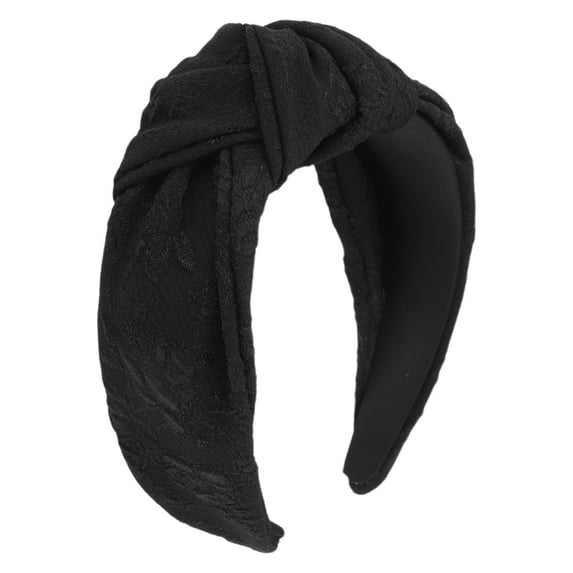 Unique Bargains 1 Pc Elegant Tie Headbands for Women Black