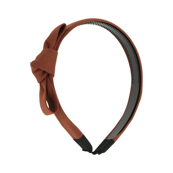 Unique Bargains 1 Pc Elegant Toothed Headbands for Women Brown