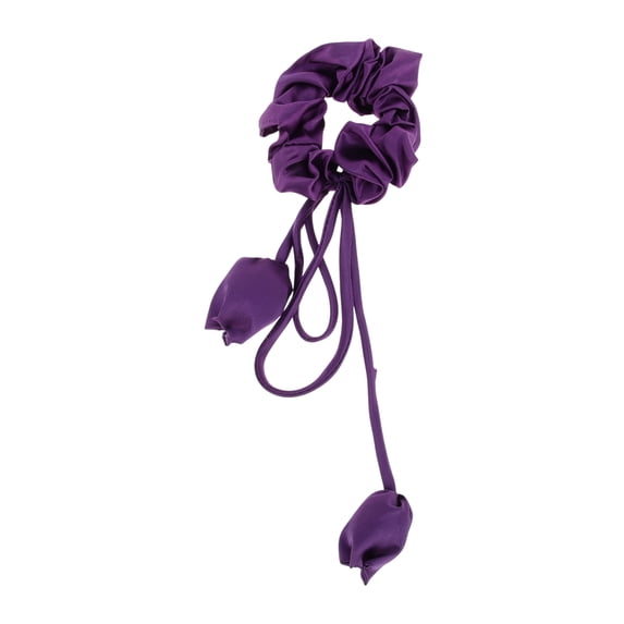 Unique Bargains 1 Pc Elegant Tulip Pendant Hair Scrunchies Hair Ties Deep Purple