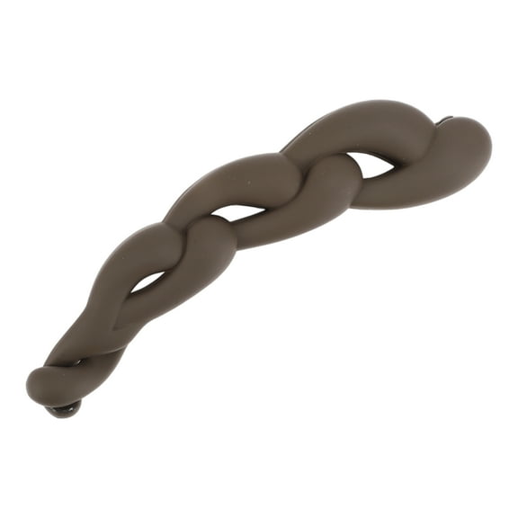 Unique Bargains 1 Pc Elegant Twisted Hairpin Hairdo Clip for Women 4.21"x1.06"x0.83" Deep Brown