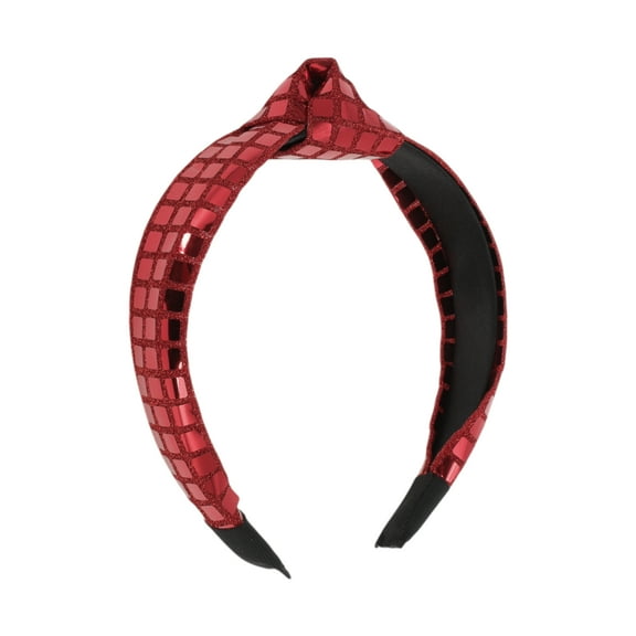 Unique Bargains 1 Pc Elegant Wide Headbands for Women Red