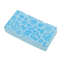 Unique Bargains 1 Pc Elephant Pattern Bath Sponge Body Scrubber Blue