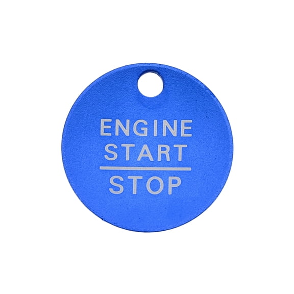 Unique Bargains 1 Pc Engine Start Stop Button Control Switch Knob Cover for Ford F-150 2016-2021 Ignition Push Start Button Trim Decoration Aluminum Alloy Blue