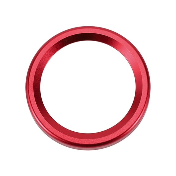 Unique Bargains 1 Pc Engine Start Stop Button Control Switch Knob Cover Ring for Ford Maverick 2022 Key Ignition Starter Knob Ring Cover Decoration Aluminum Alloy Red