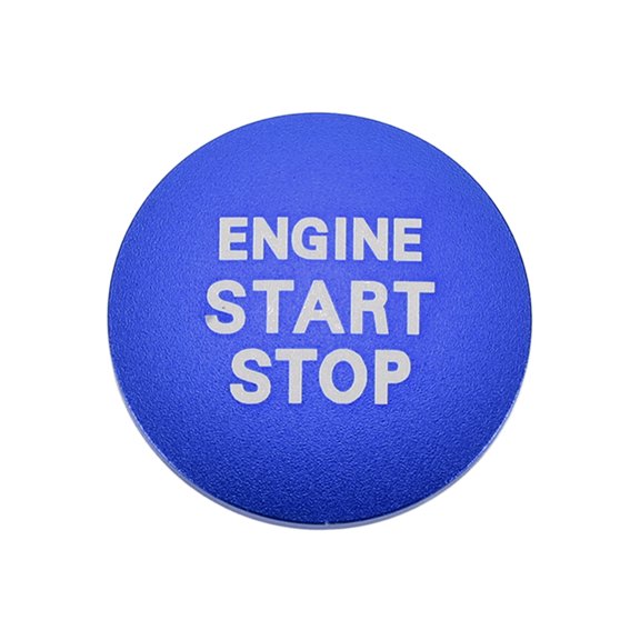 Unique Bargains 1 Pc Engine Start Stop Button Control Switch Knob Cover for Toyota Tacoma 2016-2023 Ignition Push Start Button Trim Decoration Aluminum Alloy Blue
