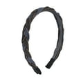 thumbnail image 1 of Unique Bargains 1 Pc Exquisite Denim Braid Headbands Black, 1 of 6