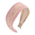 thumbnail image 1 of Unique Bargains 1 Pc Exquisite Holiday Style Flat Headband Pink, 1 of 6