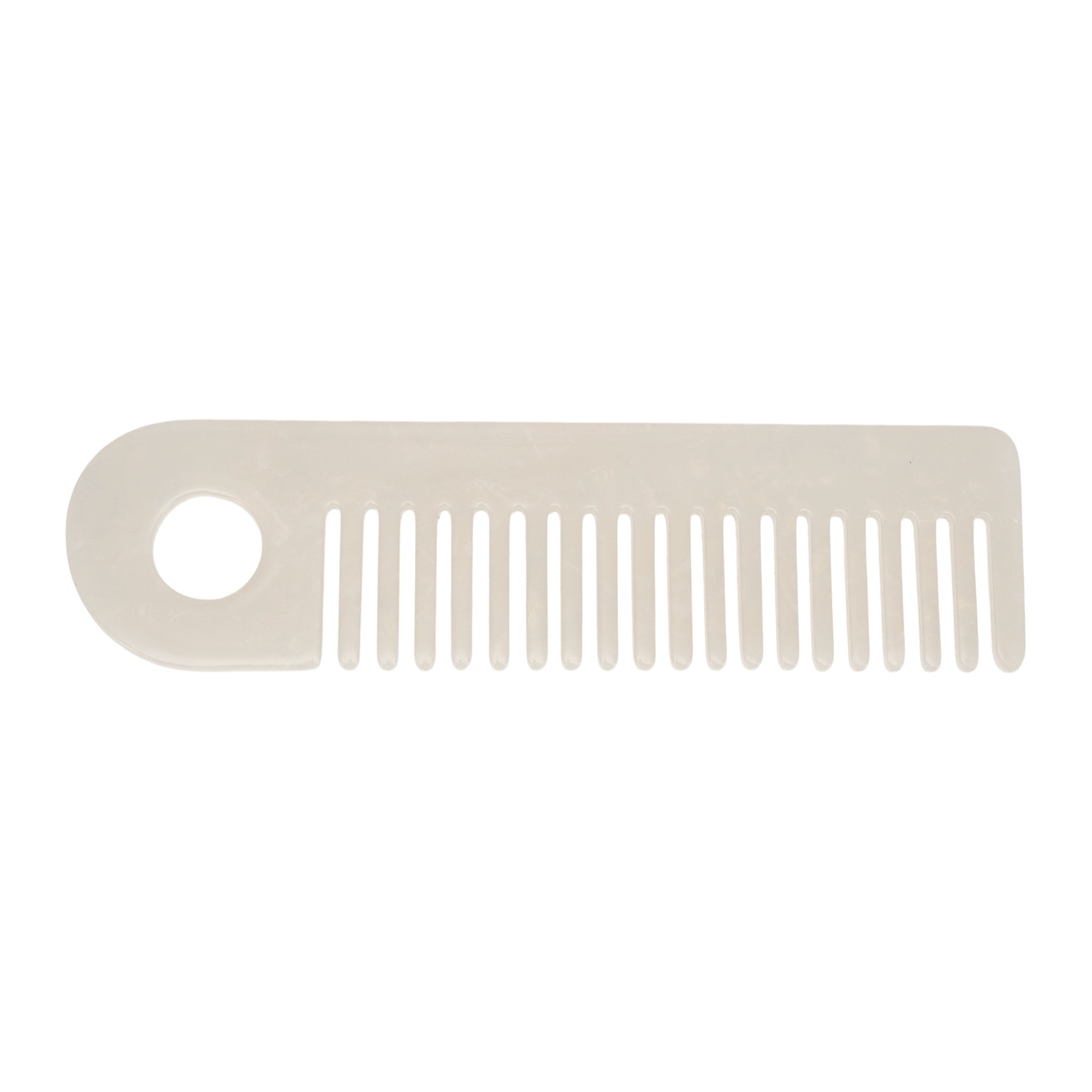 Unique Bargains 1 Pc Exquisite Marble Pattern Hair Comb for All Hair Types White