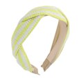 thumbnail image 1 of Unique Bargains 1 Pc Exquisite Personalized Straw Braid Headband Yellow, 1 of 6
