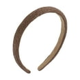 thumbnail image 1 of Unique Bargains 1 Pc Exquisite Thin-edged Woven Straw Headband Deep Brown, 1 of 6