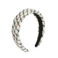 thumbnail image 1 of Unique Bargains 1 Pc Exquisite Wool Braided Headbands White, 1 of 6