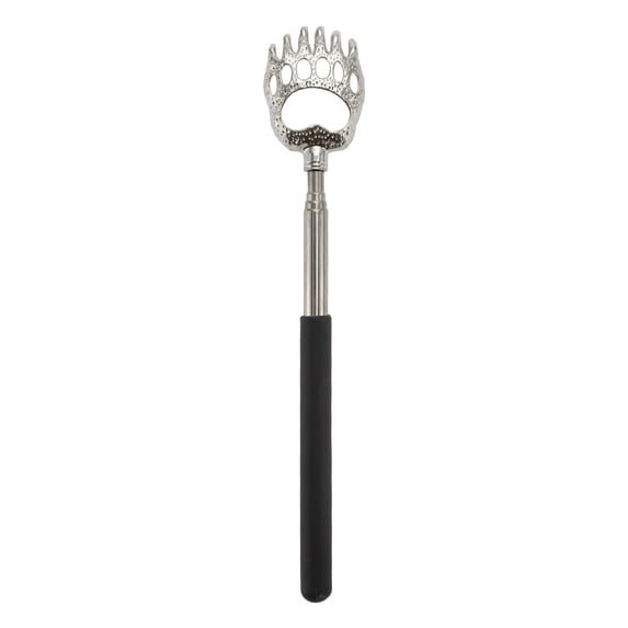 Unique Bargains 1 Pc Extendable Back Scratcher for Bathroom Black