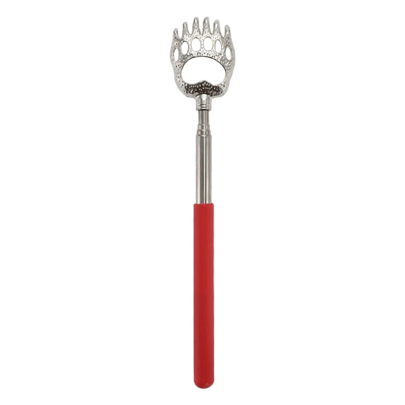 Unique Bargains 1 Pc Extendable Back Scratcher for Bathroom Red
