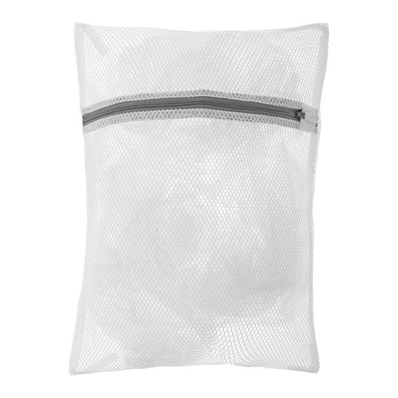 Unique Bargains 1 Pc Extra Thick Coarse Mesh Laundry Bags for Laundry Room 11.81"x9.06" 1.4L Gray