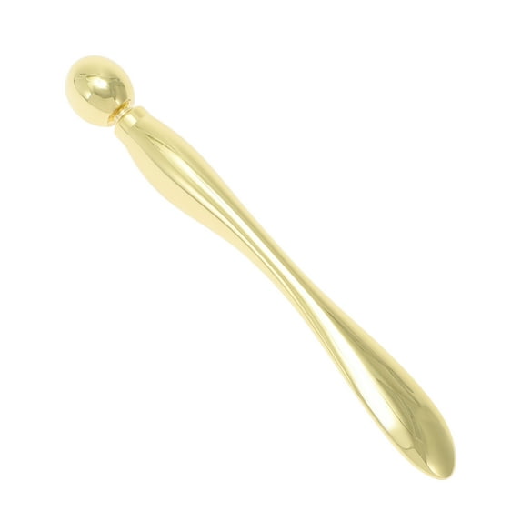 Unique Bargains 1 Pc Eye Cream Massage Stick Durable Round Head Eye Cream Applicator Gold Tone