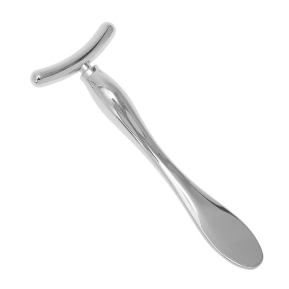 Unique Bargains 1 Pc Eye Cream Massage Stick T-shaped Eye Cream Applicator Silver Tone