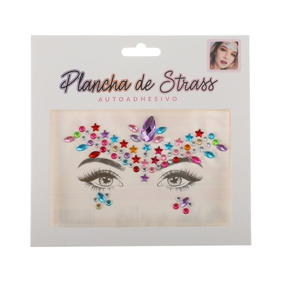 Unique Bargains 1 Pc Eye-catching Rhinestone Stickers for Concert Assorted Color