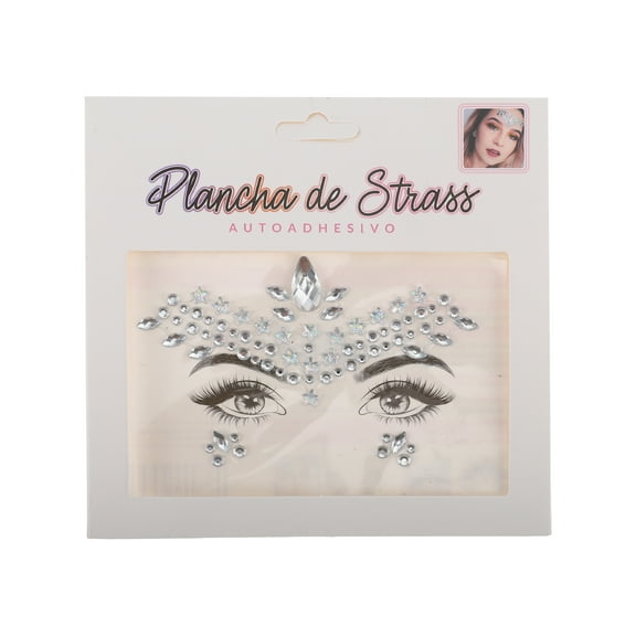Unique Bargains 1 Pc Eye-catching Rhinestone Stickers for Concert White