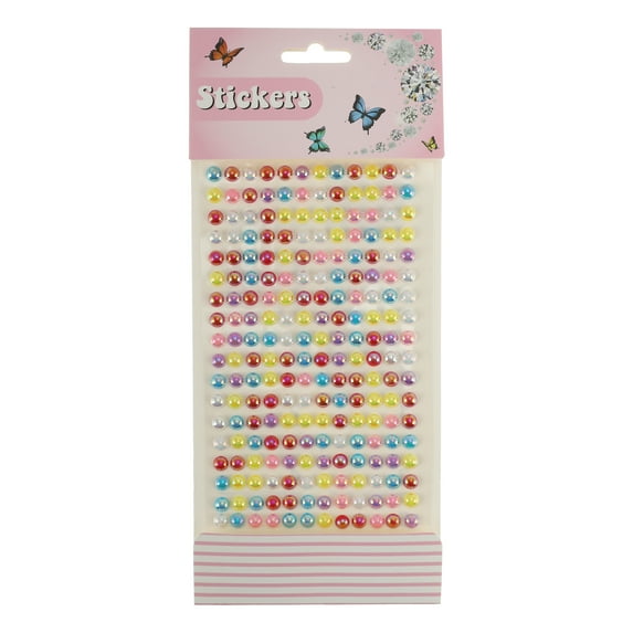 Unique Bargains 1 Pc Eye-catching Round Face Stickers for Concert Assorted Color