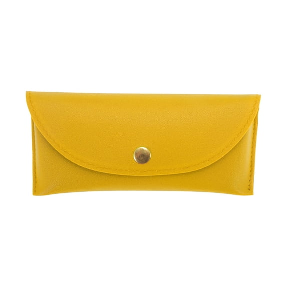 Unique Bargains 1 Pc Eyeglass Case Lightweight Eyeglasses Storage Yellow