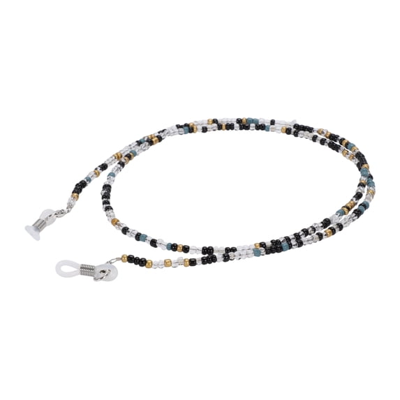 Unique Bargains 1 Pc Eyeglass Chain Glasses Chain Beaded Pattern 70cm L Black