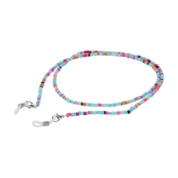 Unique Bargains 1 Pc Eyeglass Chain Glasses Chain Beaded Pattern 70cm L Blue