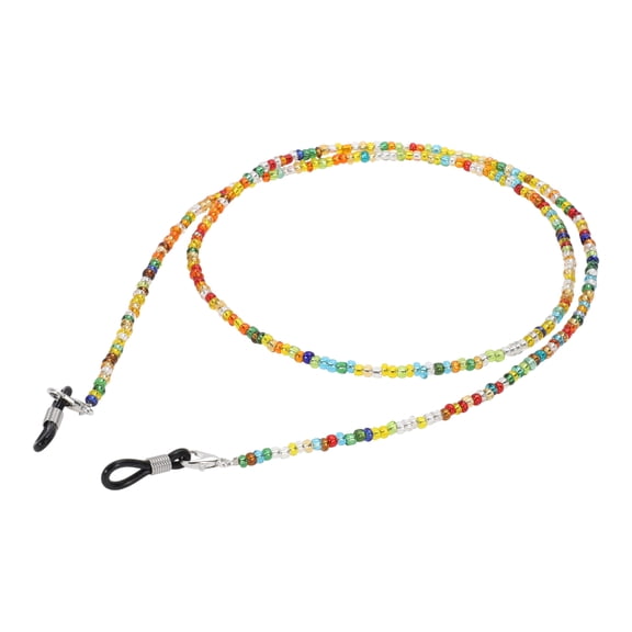 Unique Bargains 1 Pc Eyeglass Chain Glasses Chain Beaded Pattern 70cm L Orange
