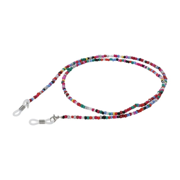 Unique Bargains 1 Pc Eyeglass Chain Glasses Chain Beaded Pattern 75cm L Pink